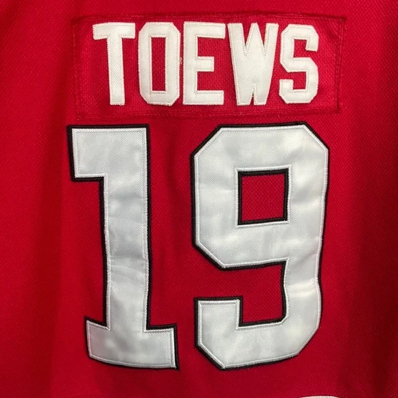 Toews NHL Chicago Blackhawks Toews Captain Stitched Hockey Jersey